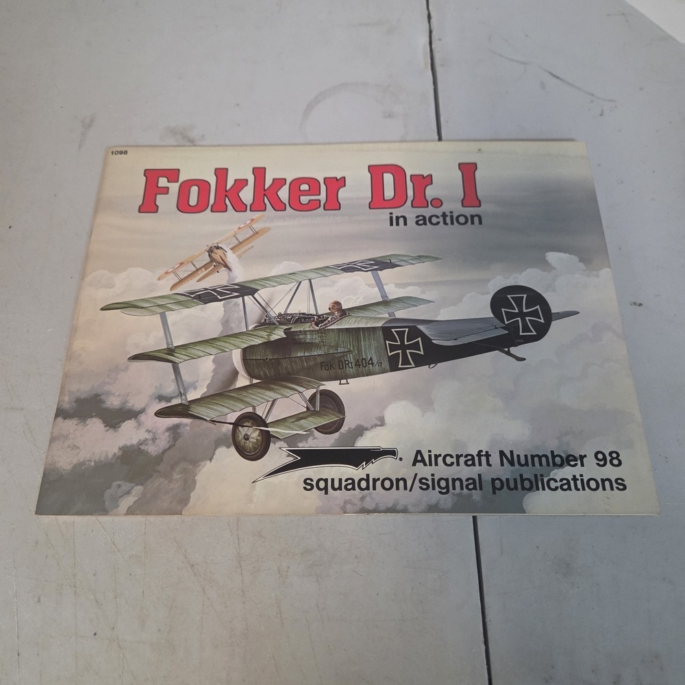 Folker Dr. I in Action Aircraft No. 1098 by Nowarra 1st Ed LN PB 1999